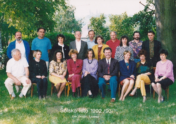 Pedagoški kader v šolskem letu 1992/93