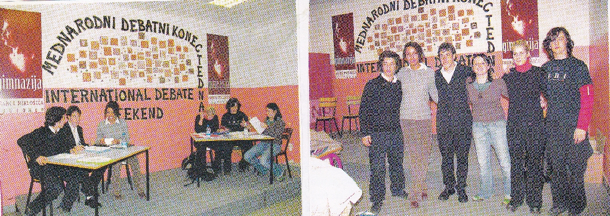 Ljutomerska ekipa v finalu Mednarodnega debatnega konca tedna na naši šoli
